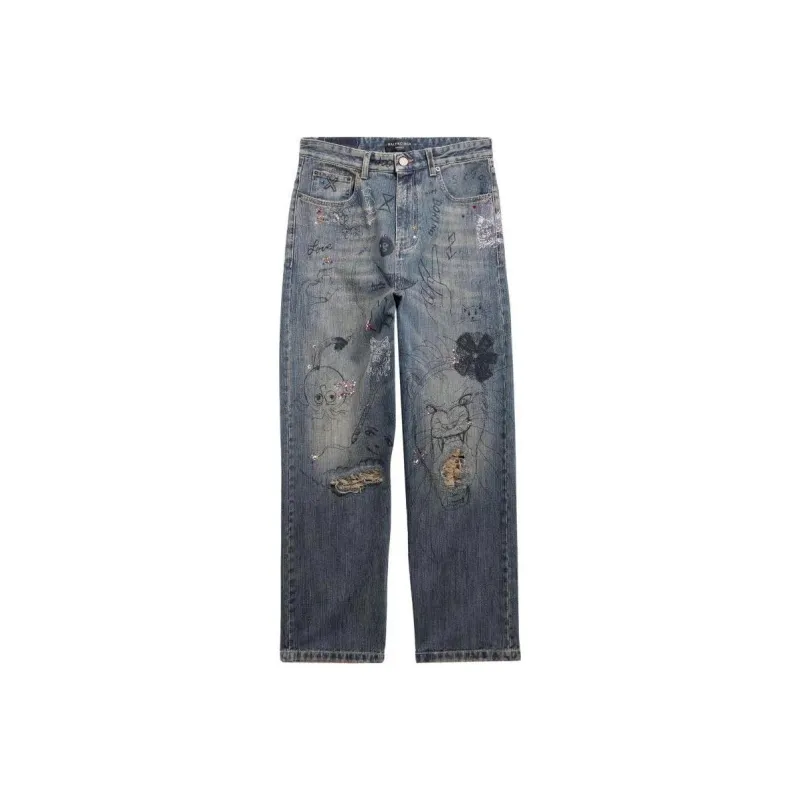 Balenciaga SS23 Jeans Loose Fit Men's Blue-0