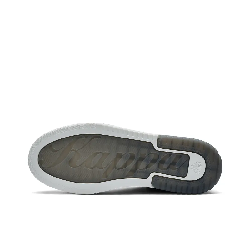 Kappa Back to Back Anti Slip Wear Resistant Low Top Skateboard Shoes Men's Gray Khaki-5