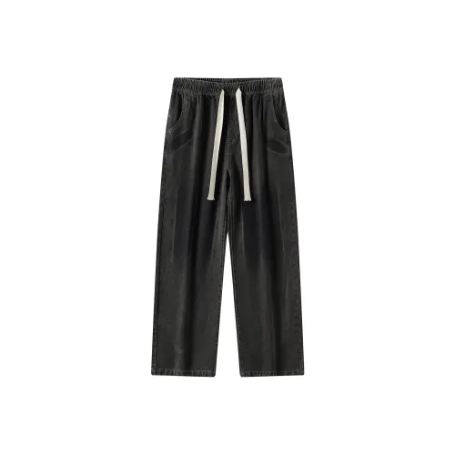 LEVEL RELAX Series Jeans Unisex Black