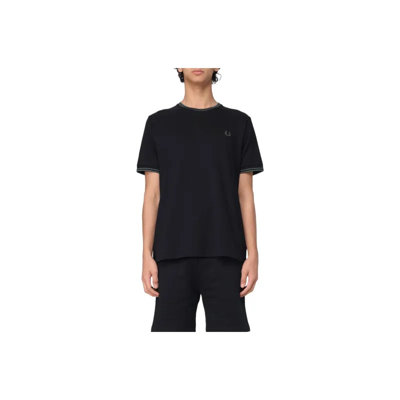 FRED PERRY T Shirts Men Black-0