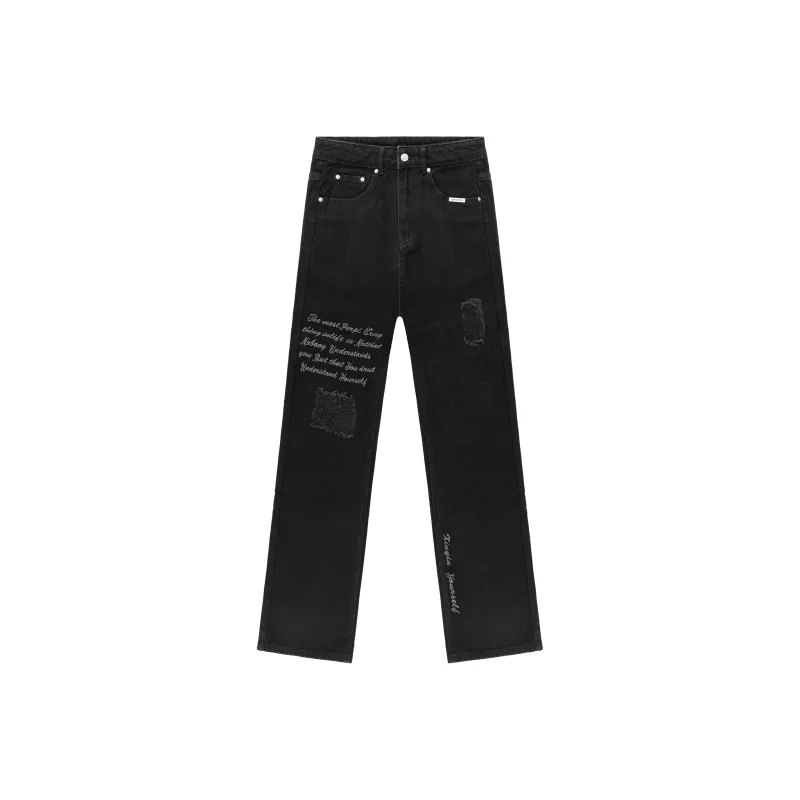 XINYINSU Jeans Unisex Yellow Mud-8