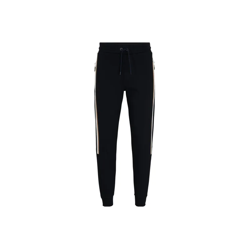 HUGO BOSS Knitted Sports Pants Men's Marine Blue-0