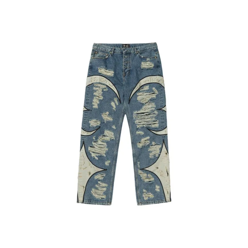THUG CLUB Distressed effect Jeans-0