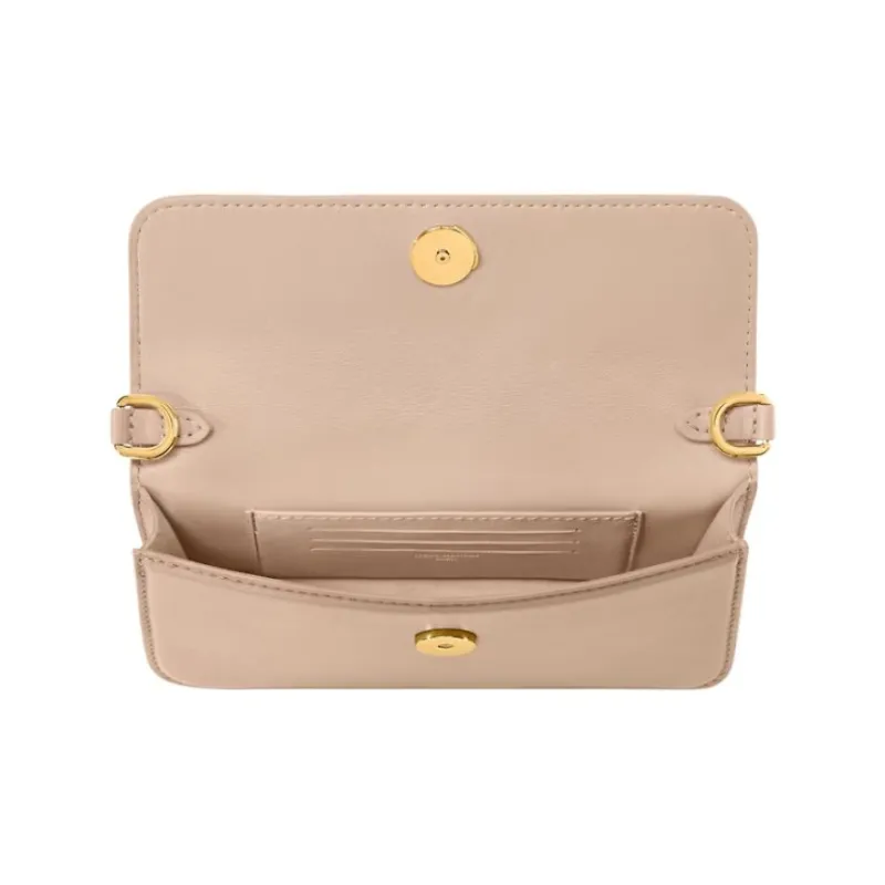 LOUIS VUITTON Cow Leather Shoulder Bag Women's Sand-3