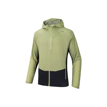 Anta Running Collection Trench Coat Men's Wild Path Green/Dark Gray