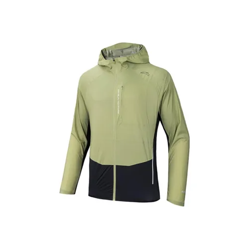 Anta Running Collection Trench Coat Men's Wild Path Green/Dark Gray