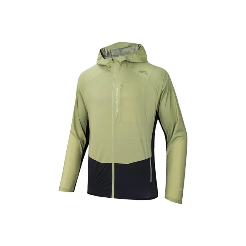 Anta Running Collection Trench Coat Men's Wild Path Green/Dark Gray-0
