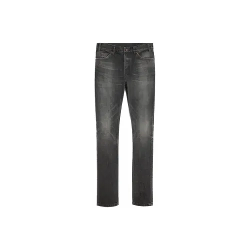 CELINE Lou Jeans In Black Ice Rinse Denim