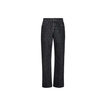 FENDI Button Detailed Straight Leg Jeans