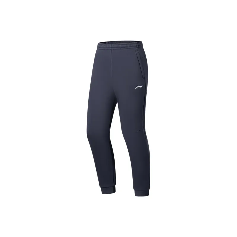 LiNing Fitness Series Knitted Sports Pants Men's Ink Water Gray-0