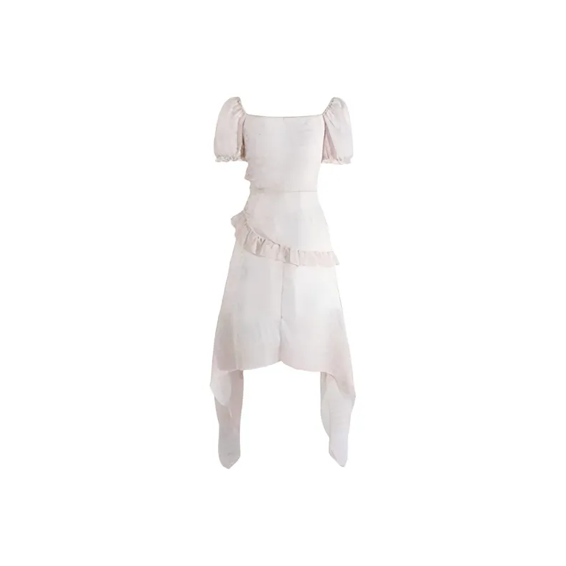 CZMO Short Sleeved Dress Women's Apricot-1