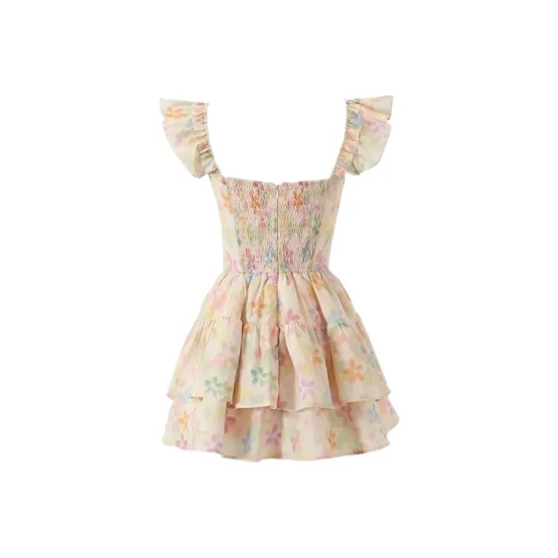 ABBY GODDESS Short Sleeved Dress Women's Multicolor-1