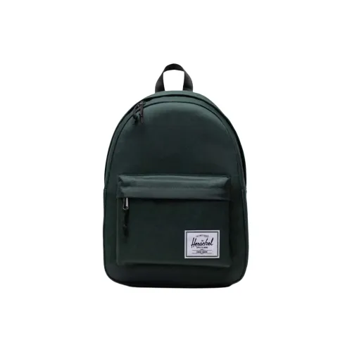 Herschel Recycled 600D Fabric Backpack Unisex Dark Green