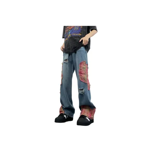 NEAR HERE Jeans Unisex Blue