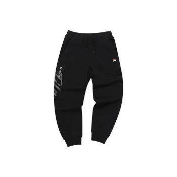 FILA FUSION TENNIS Knitted Sports Pants Men's Pitch Black