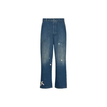 Maison Margiela Distressed Straight Leg Jeans