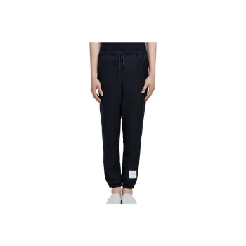 THOM BROWNE Drawstring waist Wool Track Pants