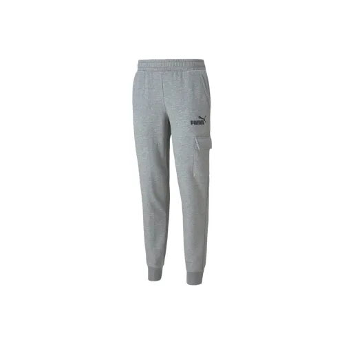 PUMA Essentials Men's Cargo Pants Knitted Sports Pants Men's Gray
