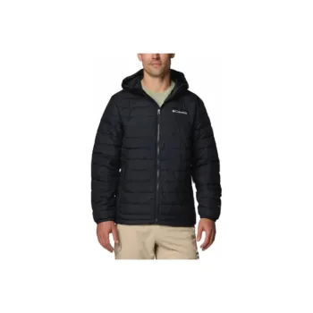 Columbia Powder Lite 2 Mens Black II Hooded Jacket Jackets Coats Men's Black
