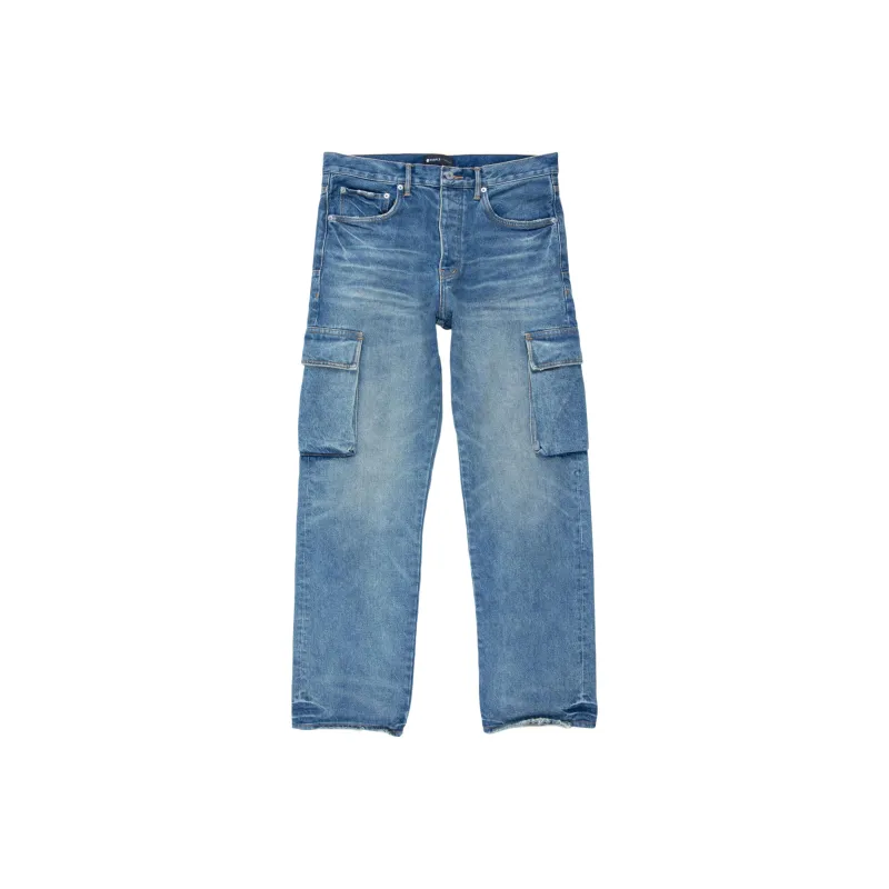 PURPLE BRAND Vintage Mid Indigo Cargo ''-0