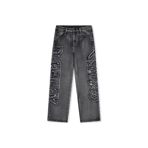 DICETINY x OLD ORDER Jeans Unisex Black