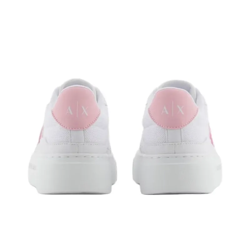 ARMANI EXCHANGEAE Low Top Skateboard Shoes Women's Pink-4