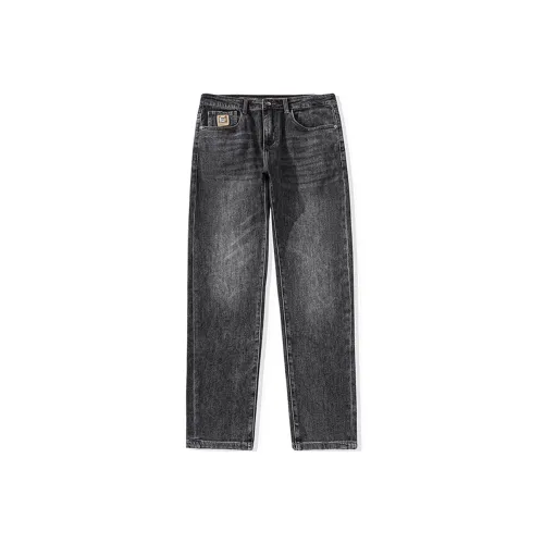 FAIRWHALE Spring And Summer Jeans Unisex Black