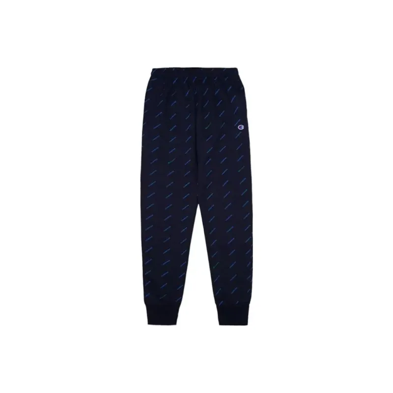 Champion Knitted Sweatpants Men Navy Blue-0