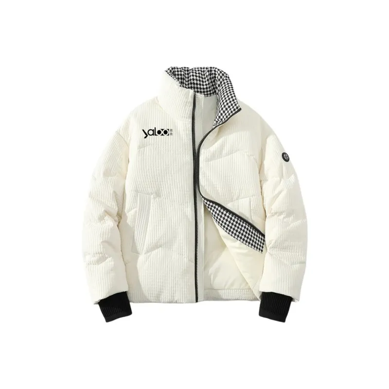 Yalu Preferred Stand Collar Long Sleeved Down Jacket Men's-1