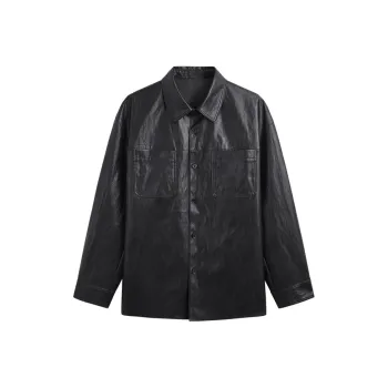 GXG Leather Jackets Men Black