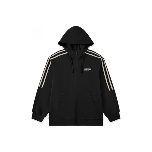 QIAODAN Sports Lifestyle Collection Quality Drying Jackets Coats Men's Black