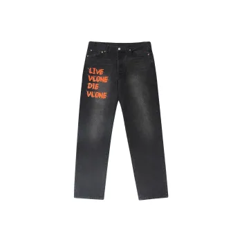 VLONE Jeans Unisex Black