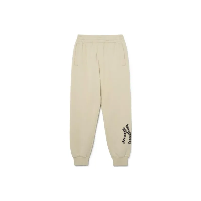 MLB Knitted Sweatpants Unisex Ivory White-0