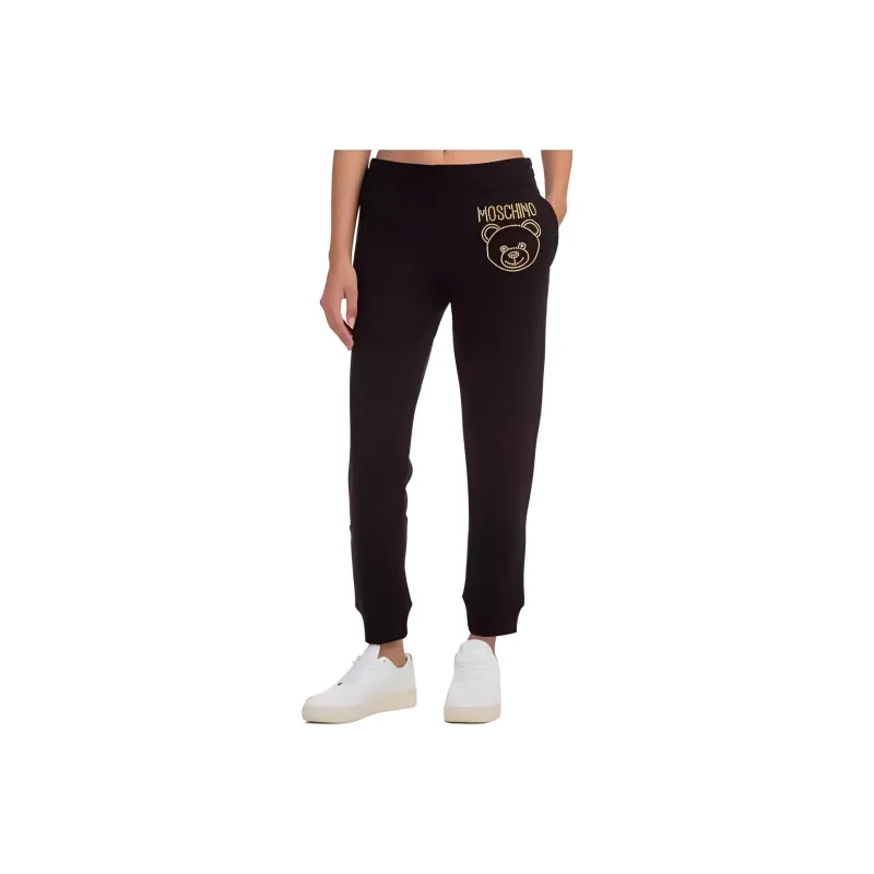 MOSCHINO Knitted Sweatpants Men Black-0