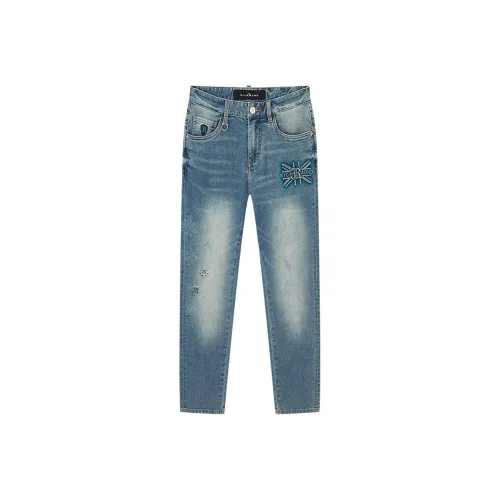 DEGAIA SS25 Jeans Mens Dark Denim Blue