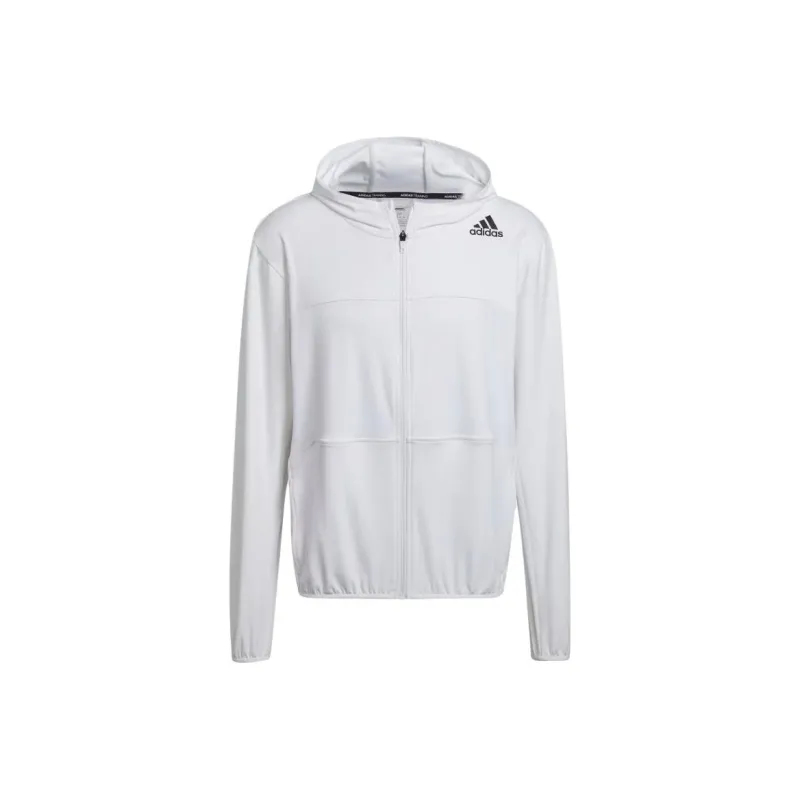Adidas AEROREADY Training Hooded Jacket Men White-0