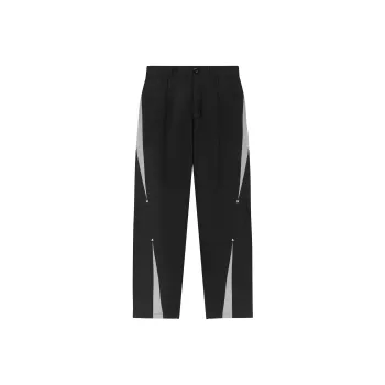 HARSH AND CRUEL Straight Casual Pants Fall Unisex Black