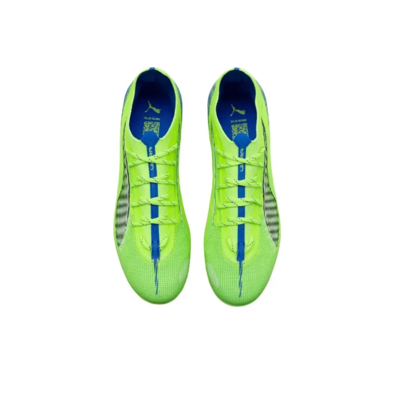 PUMA Ultra 5 Pro MG Rubber Short Studs Anti Slip Wear Resistant Soccer Shoes Men's Green-3