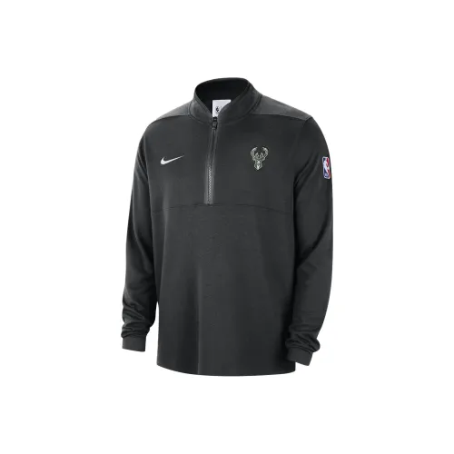 nike Rose Milwaukee Bucks Men's nike Rose Nba 1/2 Zip Long Sleeve Top