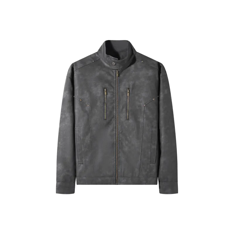 WIIPSOLID Leather Jacket Unisex-0