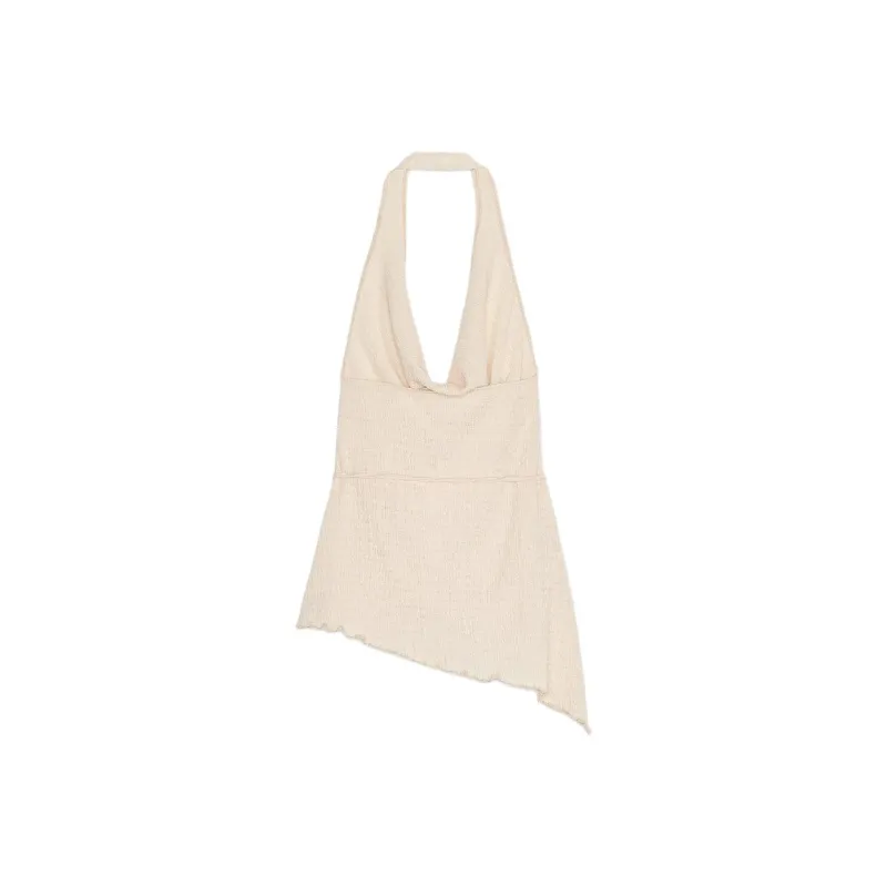 ZARA Tank Tops Women's Cream-1
