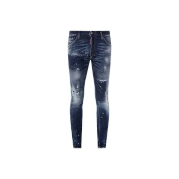 DSQUARED 2 Mid Rise Distressed Skinny Jeans