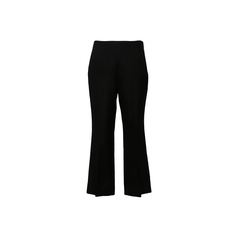 GUCCI Pleat Front Cropped Trousers-0