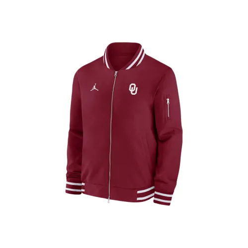 JORDAN Oklahoma Sooners Sideline Men's JORDAN College Full Zip Bomber Jacket