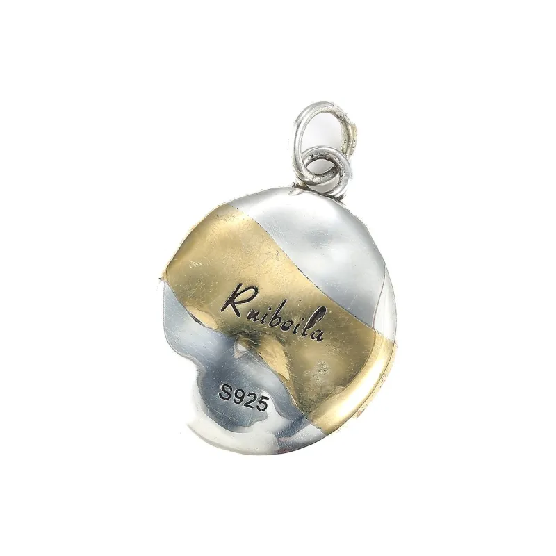 Ruibeila 925 Sterling Silver Necklaces Unisex-5
