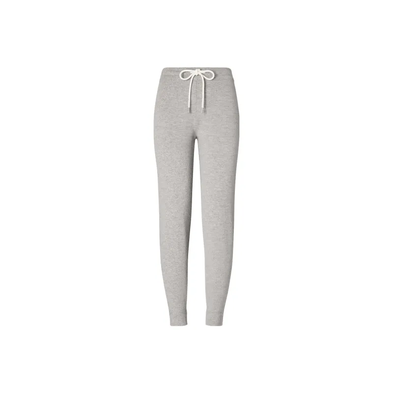 TORY BURCH FW23 Knitted Sweatpants Unisex Gray-0
