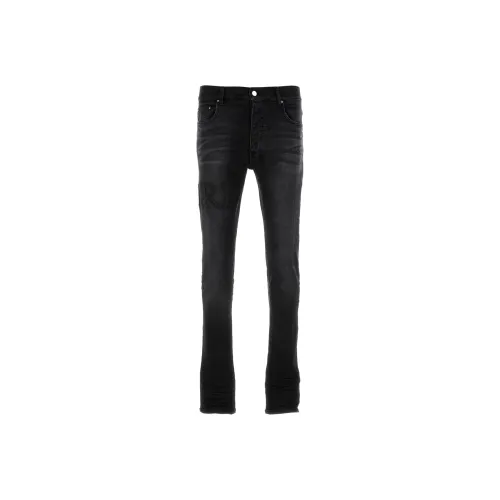 AMIRI Serif Logo Wax Skinny Jeans