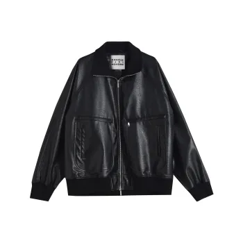 TIKIMOMOKA FW24 Leather Jacket Unisex
