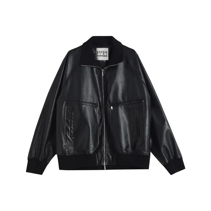 TIKIMOMOKA FW24 Leather Jacket Unisex-0