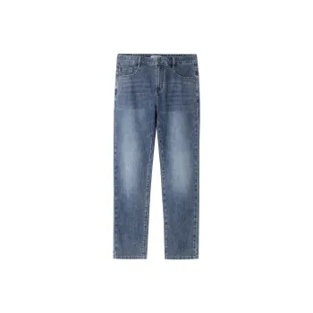 HLA Jeans Men Linen Moisture Wicking Blue Gray Cow 52